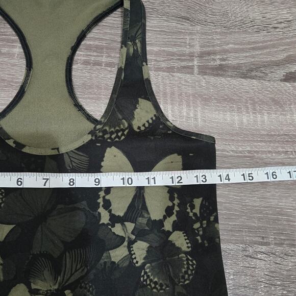 Lululemon Camo Green Butterfly Print Racerback Tank Top - Picture 5 of 6